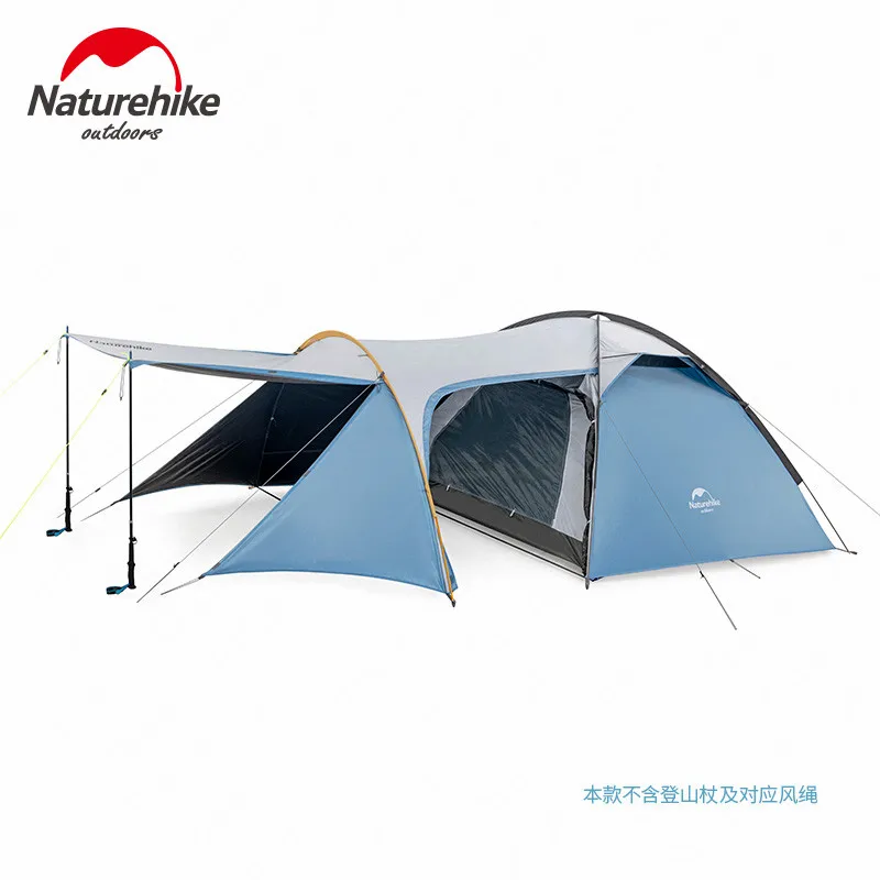 Naturehike Knight UPF50+ палатка для кемпинга, открытый двухслойный Однокомнатный Одноместный зал, самоуправляемая семейная палатка, водонепроницаемая для пикника и путешествий