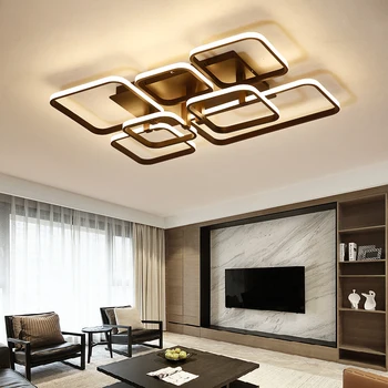 

Plaza Circel rings ceiling lights for bedroom room house AC85-265V modern ceiling lamp Led accessories shine plafonnier