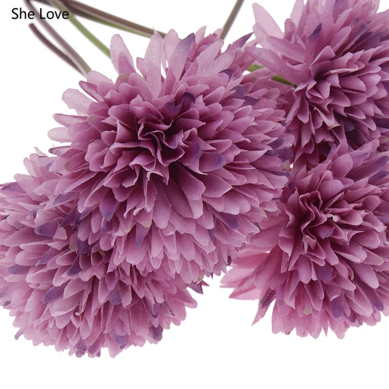 She Love Artificial Chrysanthemum Silk Flowers Blossoms Floral Heads Bulk Home Decor