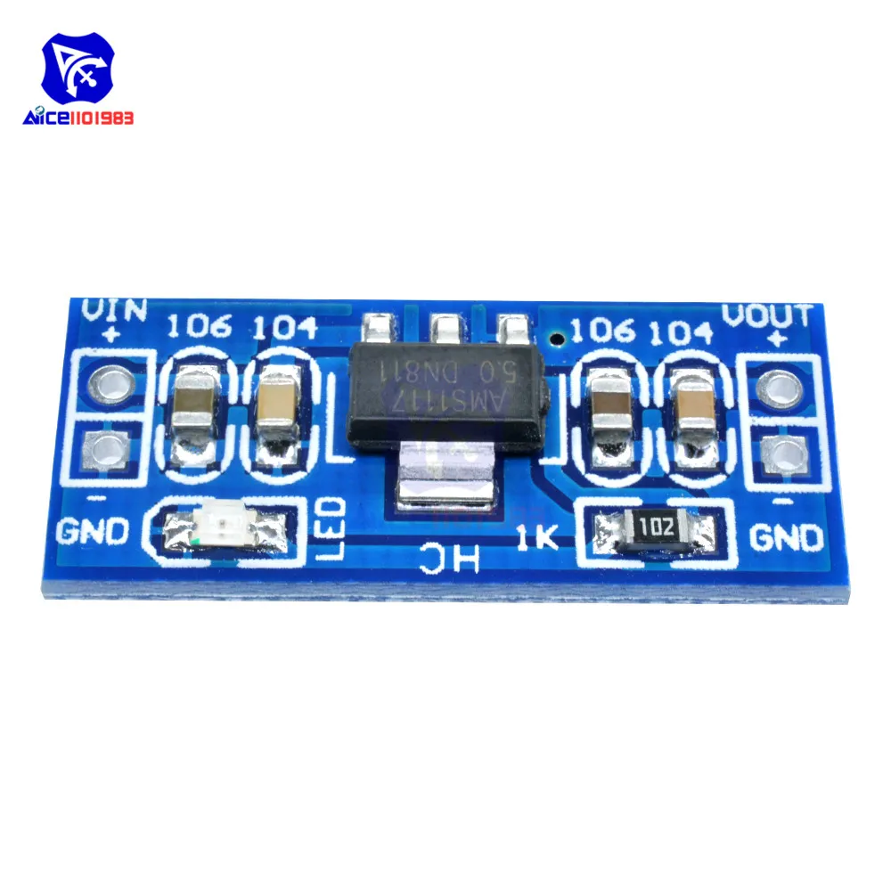 Diymore DC 6.0 12 В до 5 понижающий преобразователь блок питания модуль для Arduino