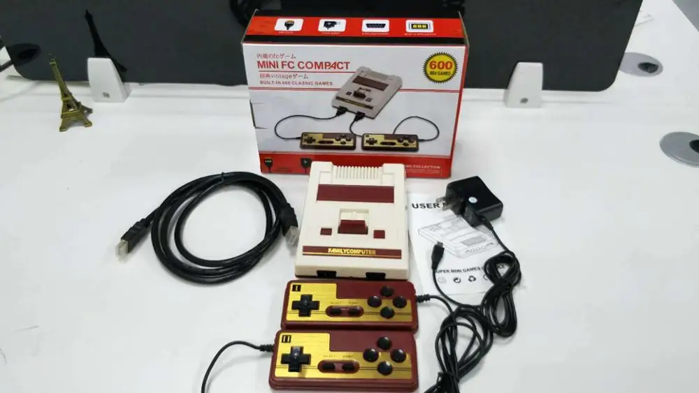 8 бит Ретро 4K HD HDMI и AV выход ручные игровые плееры семейный ТВ мини-видео игровая консоль встроенные 600 классические игры для NES - Цвет: Белый