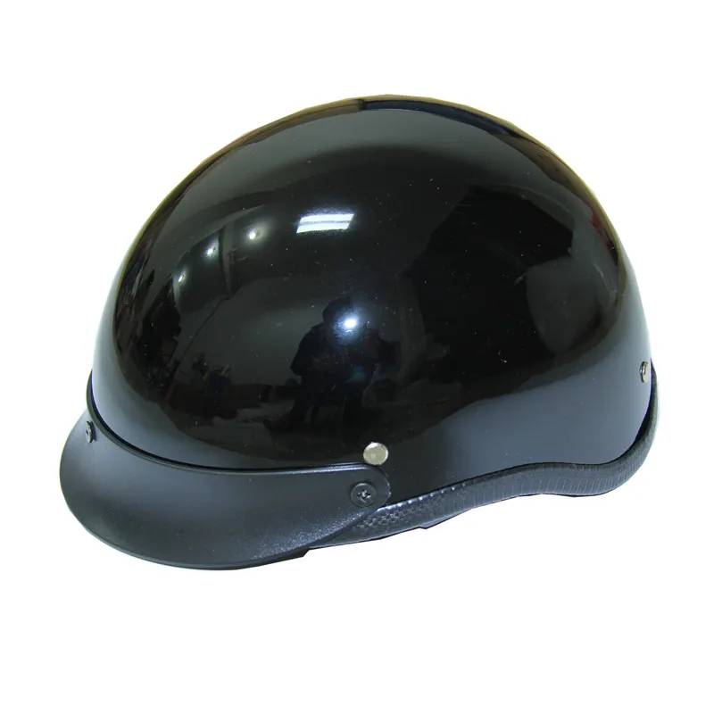 Unisex DOT Retro Motorcycle Helmets Matte Black German Half Face Helmet