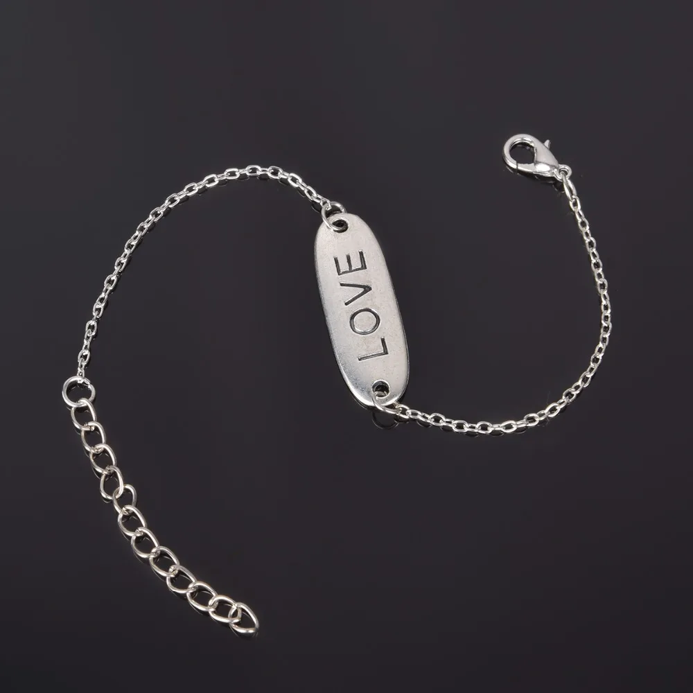 Simple Style Silver Plated Charm Bracelet Jewelry Gift Wedding Banquet Wholesale Top Quality 1 D2 17