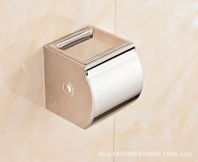 Античные хрустальные аксессуары для ванной комнаты Европейский Серебряный крючок для халата полка для ванной комнаты вешалка для полотенец Настенный держатель для бумаги мыльница - Цвет: paper box 1