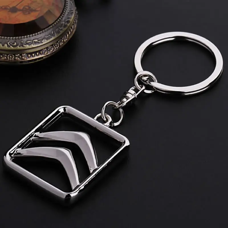 3D Metal Auto Car Keychain Key Rings for Citroen Xsara Picasso Citroen