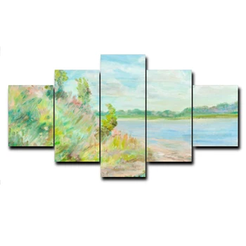 

Laeacco Landscape Flowers Scenery Canvas Oil Poster Prints Bed Living Room House Wall Decor Art Painting Home Decoration Picture