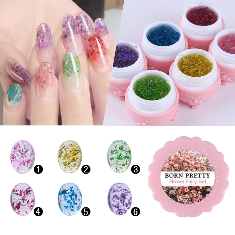 1 Box BORN PRETTY Flower Fairy Nail Gel Polish 5g Floral Soak Off ...