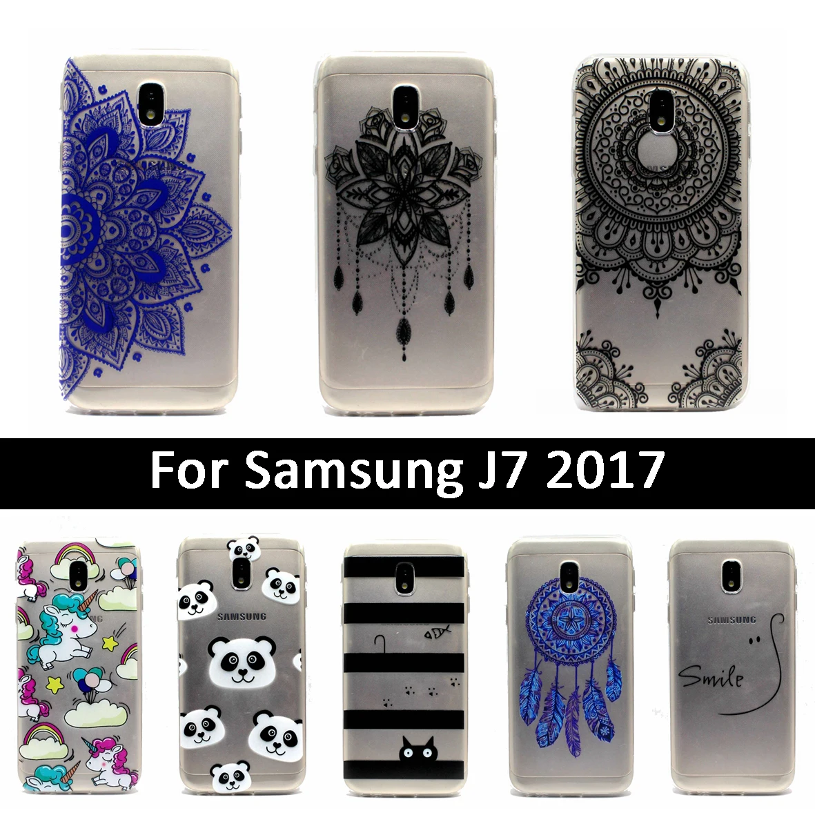 Protective Case For Samsung Galaxy J7 2017 J730 J730F TPU Silicone Cover Coque J 7 730 730F Cute Print Cases |