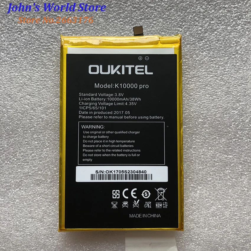 Oukitel k10000 Pro / Mix батарея 100% оригинальная большая емкость 10000 мАч Замена для oukitel