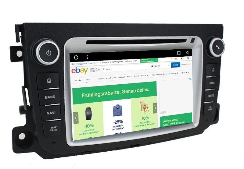 Clearance HIFIF 7 inch Quad Core 2 GB Android 7.1 Car DVD player For Benz Smart Fortwo 2012- with Radio GPS/Bluetooth/maps/wifi 1024*600 6