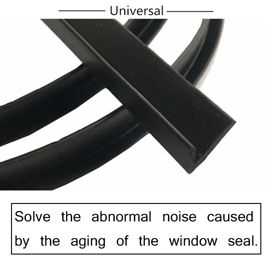 Universal 4m Rubber Sealed Strips Trim For Auto Car Front Rear Side
