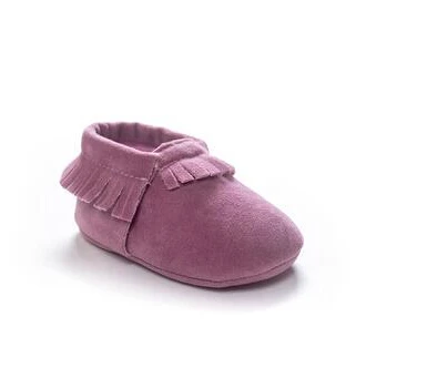 Детские мокасины с бантом и кисточками; Качественная обувь для малышей; обувь для новорожденных; сапоги для девочек - Цвет: light purple