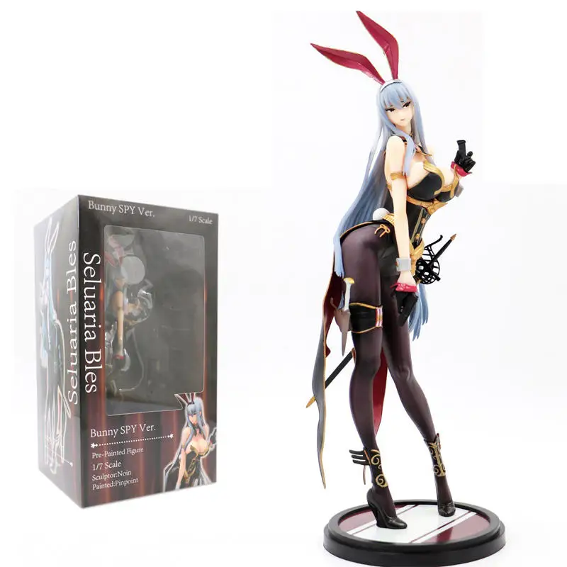 32 см Ques Q Valkyria Chronicles Selvaria Bles Bunny SPY Ver. ПВХ фигурка Аниме Сексуальная женская фигура