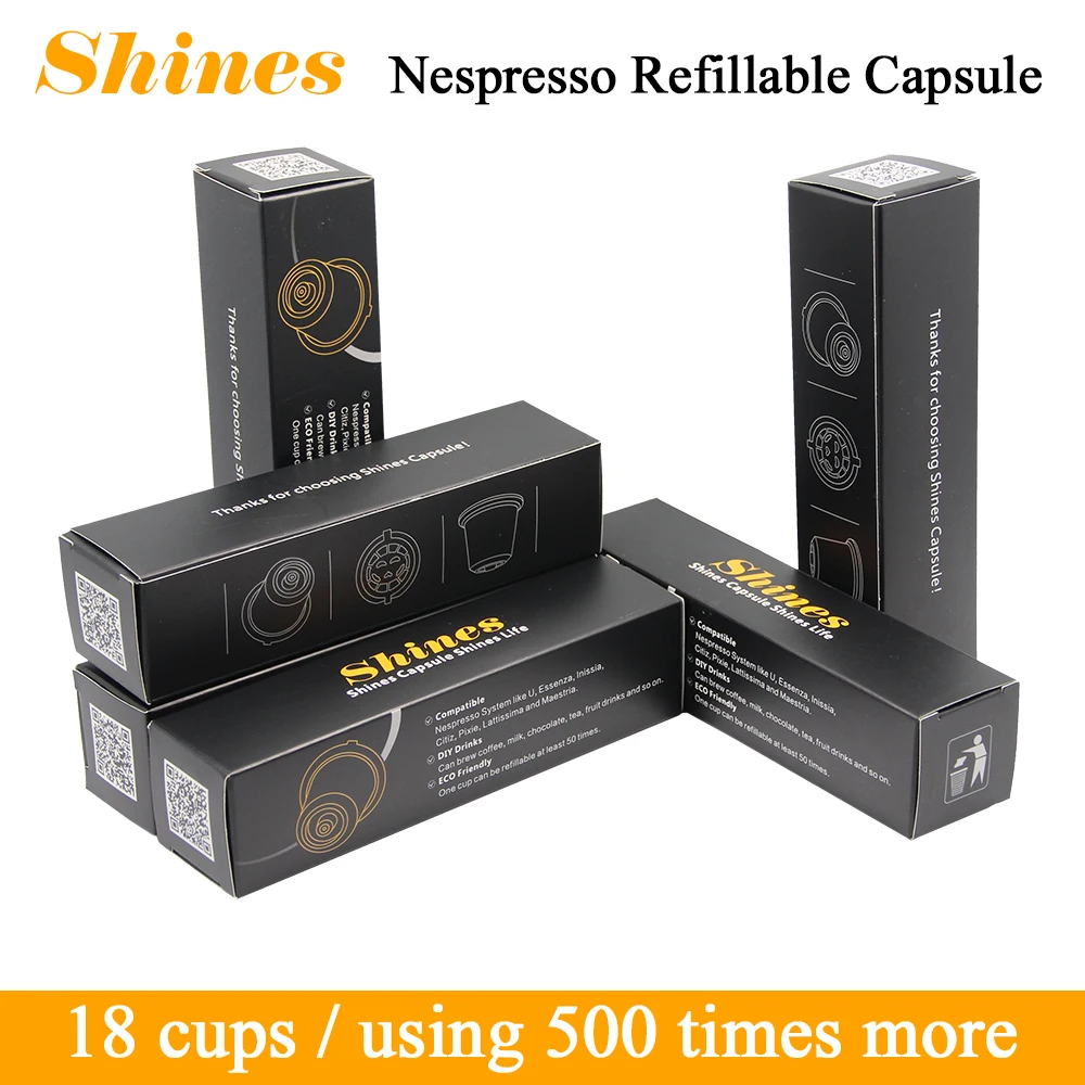 18 cups/pack Nespreso Capsule Nespresso Capsule Nespresso Riutilizzabili  Caspusles Ricaricabili Capsule Nespresso Riutilizzabili|machine pen|machine  embroidery cross stitchmachine atm - AliExpress