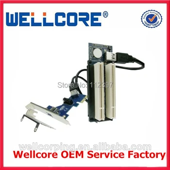 

Free Tracked Shipping! PCI-express x1 PCIe TO 2 PCI Adapter Router Dual PCI slot Riser Card Get Tow PCI