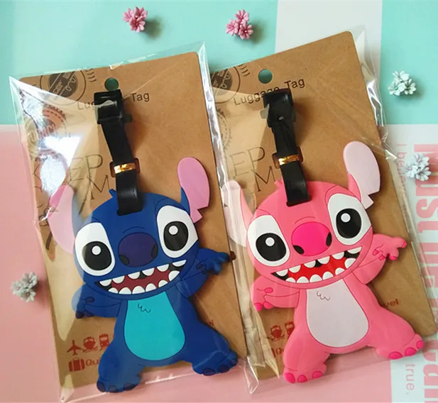 Новый Lilo & Stitch багажная бирка аксессуары для путешествий аниме мультяшный