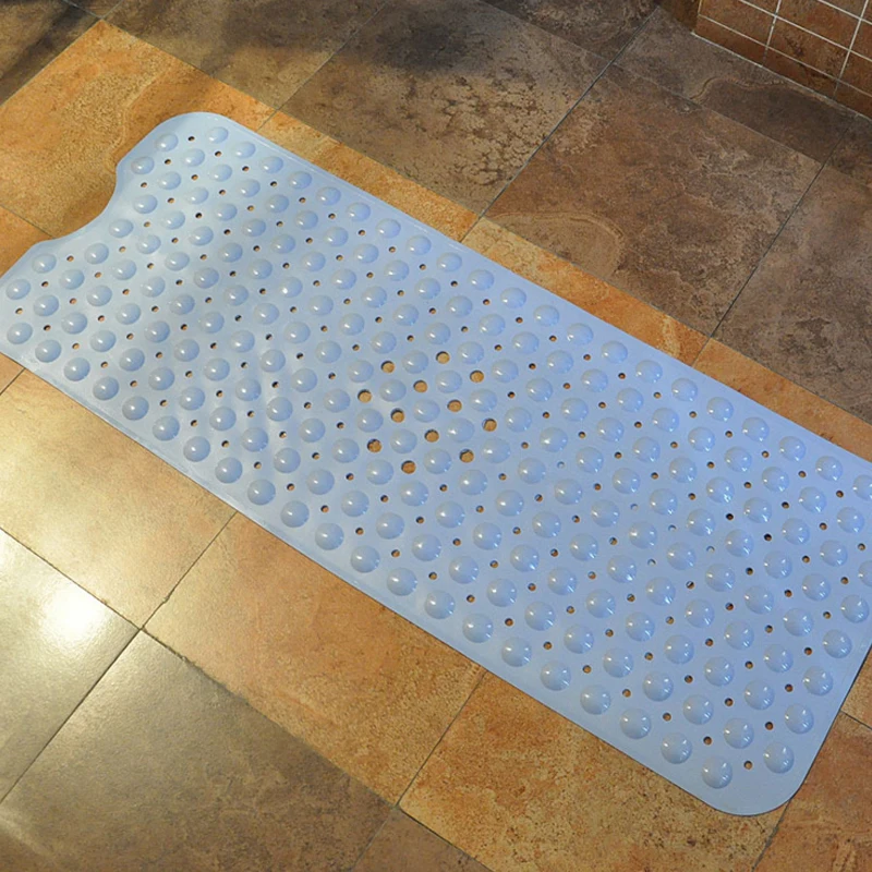 100*40cm PVC Bathroom Mat For Toilet Bath Mats Shower Bathroom Carpet Suction Anti Slip Sucker