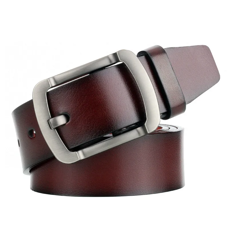 

2019 New Quliaty Men Leather Straps Fashion Retro Punk Belt Designer PU Belt with Alloy Pin Buckle Jeans Casual Belt w/3.7cm
