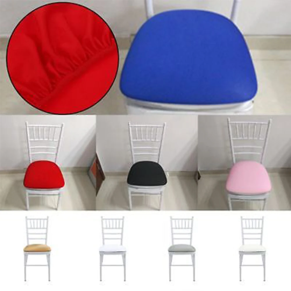 

Soft Cushion Pad Case Chair Cushion Removable Elastic Stretch Slipcovers Dining Office Spandex Seat Case