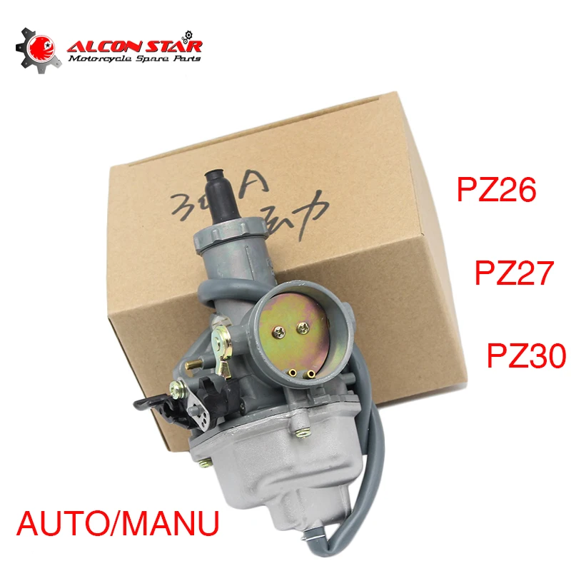 Мотоцикл Alconstar Keihin PZ26 PZ27 PZ30 Auto Manu для 125cc 150cc 200cc CG125 CG150 CG200 Karting одноцилиндровый Тип