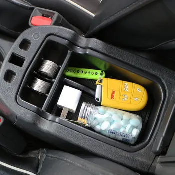 

Jameo Auto ABS With Rubber Car Armrest Box Car Storage Box Interior Glove Box for Jeep Compass 2th 2017 2018 Accessories