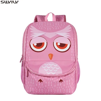 

SWYIVY Casual School Bag High Quality Polyester Backpack For Children Animal Prints Bags 2019 Fashion Girl Pink Backpack Large