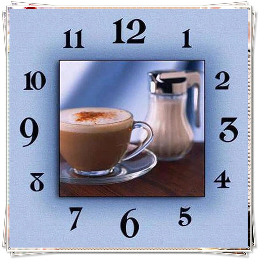 Needlework Diy Diamond Painting Embroidery Square/round Pasted Decorative Stickers Clock &amp coffee cup Cross Stitch Crafts AS667 | Дом и сад