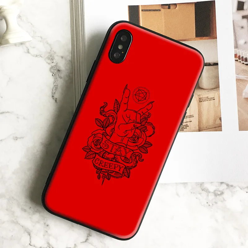 

Devil hand sign horns soft silicone TPU Phone Case cover Shell For Apple iPhone 5 5S SE 6 6S 6Plus 6sPlus 7 7Plus 8 8Plus X