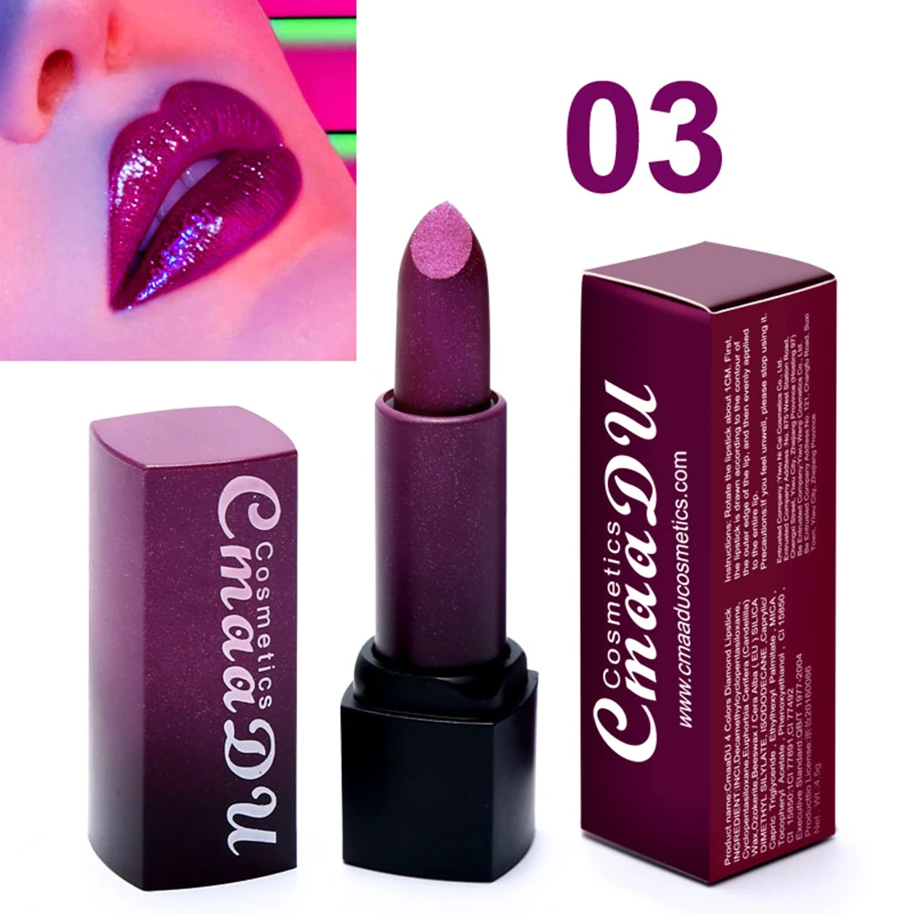 CmaaDu Metal Color Matte Lipstick Lasting Not Fade Lipstick Waterproof Lip Makeup lipstick set maquillaje red lipstick TSLM1 CmaaDu Metal Color Matte Lipstick Lasting Not Fade Lipstick Waterproof Lip Makeup lipstick set maquillaje red lipstick TSLM1