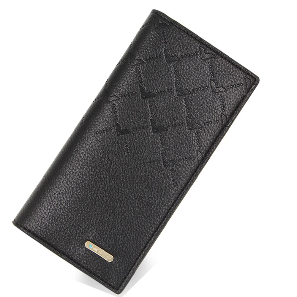

MoneRffi Fashion Man Wallet High Quality Leather Concise Money Bag Huge Capacity Thin Coin Purse Card Holder Male Long Handbags
