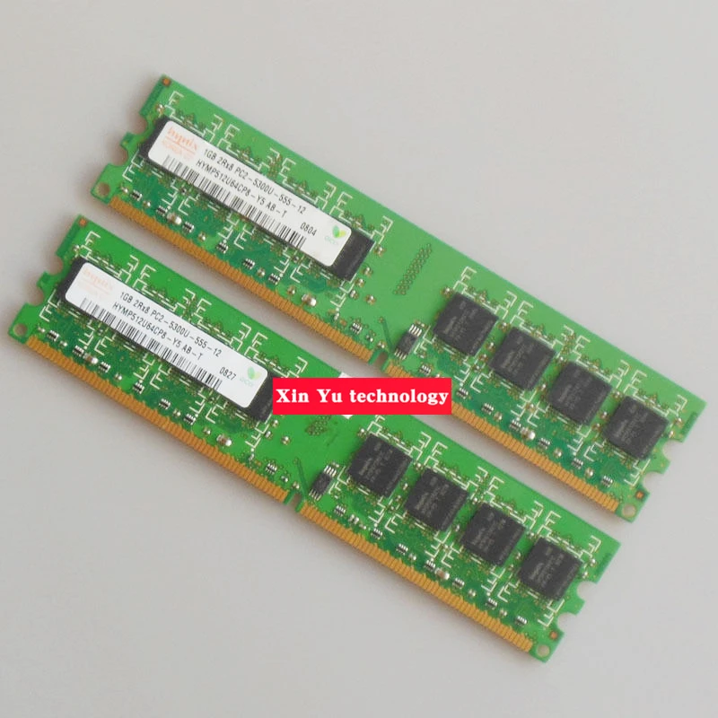 Оперативная память для компьютера Hynix DDR2 1 ГБ 2 Гб 667 МГц 240pin оригинал пожизненная