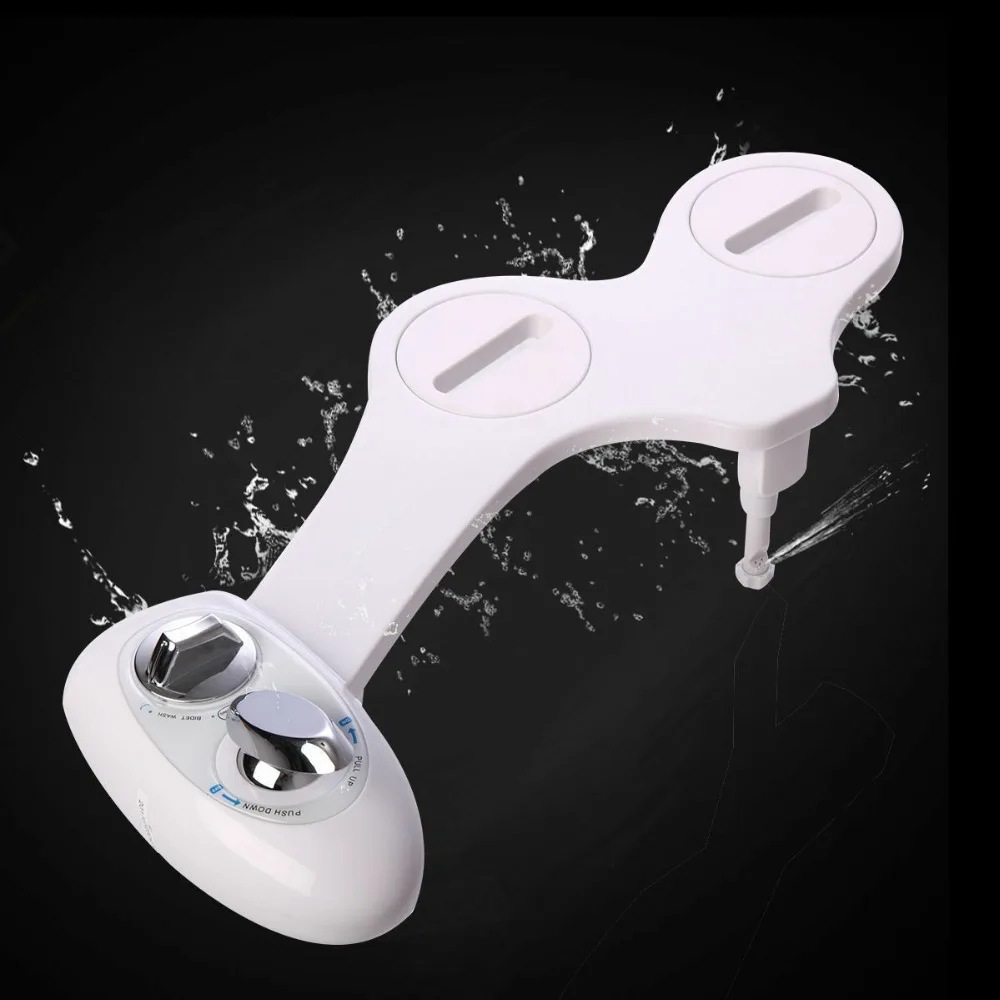 

Adjustable Self-Cleaning Fresh Water Toilet Seat Bidet Sprayer Non-Electric Bathroom Bidet Attachment