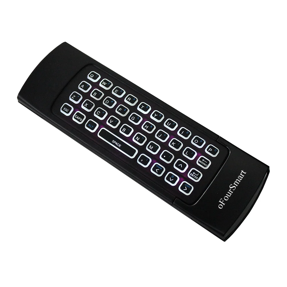 2 4G Беспроводная клавиатура Air Mouse с подсветкой и микрофоном пульт дистанционного