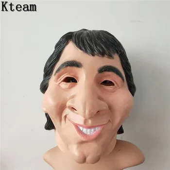 

Hot!!! Halloween Masks Celebrity Man Face Mask Full Head Breathable Halloween Masquerade Party Latex Ornament Real Simulate Mask