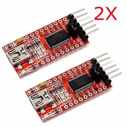 2 шт. FT232RL FTDI USB 3,3/5,5 В к ttl модуль последовательной адаптер для Arduino мини Порты и разъёмы