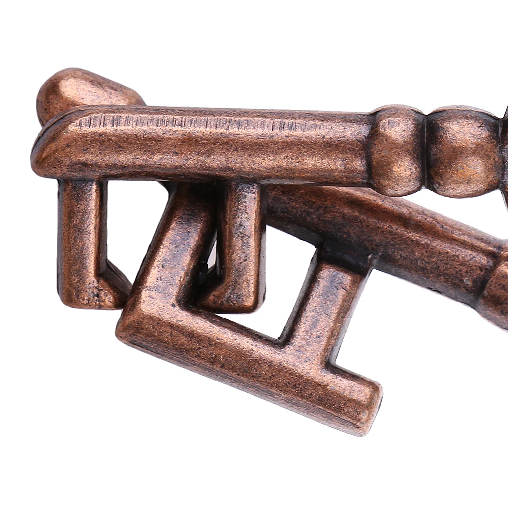 Zinc Alloy Classic Brain Teaser Keys Lock & Plane Puzzle Toy for Kids Adults