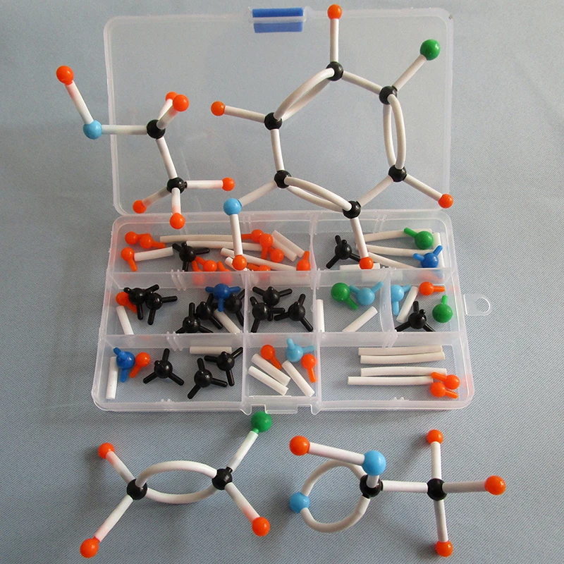 Органический химия Молекулярная модель комплект портативный небольшой трубки