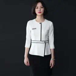 Мода 2018 г. белые spa блузка + брюки для девочек/юбка комплект корейский спецодежда медицинская красота костюм больничной медсестры Clinic Pet Doctor