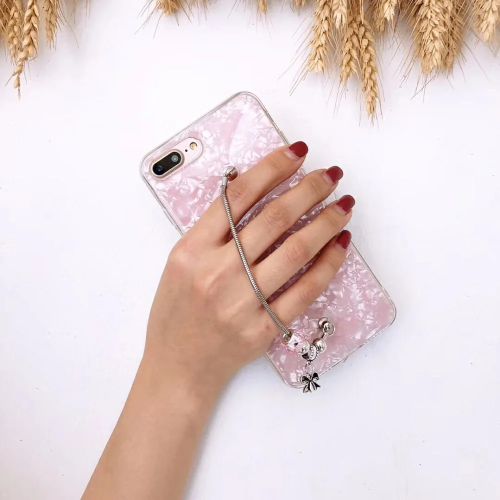 Для iPhone 6 6s 7 8 pluis X для Samsung galaxy s7 edge s8 s9 plus note металлическая цепочка бриллиантовый