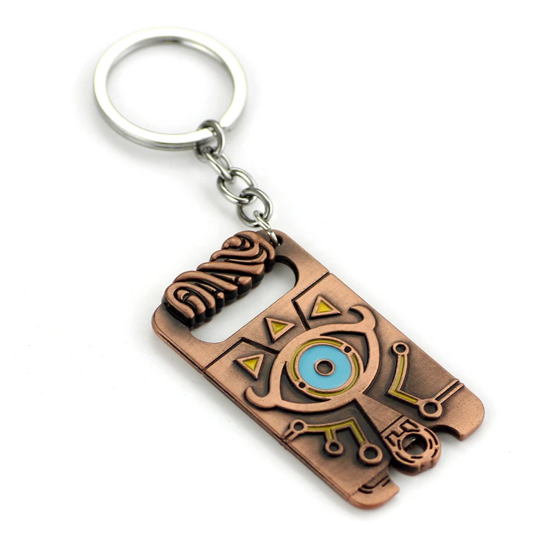 

Legend of Zelda Keychain Sheikah Slate Pendant Handmade Keyring Breath of the Wild Game Jewelry key Holder llavero zelda COSPLAY