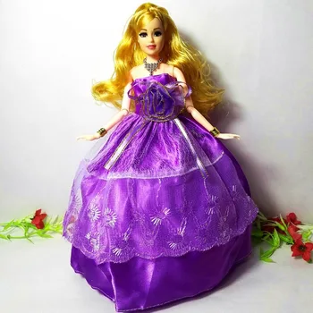 

2017 Princess Sweet Doll Fashion Party Wedding Dress Moveable Joint Body Classic Toys Best Gift for Barbie Girls Friends,New 99