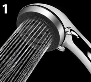 Rain Showerhead Mist Shower Head Adjustable Water Saving High Pressure Quick Install Hand Held Shower Tap Bathroom Accessories