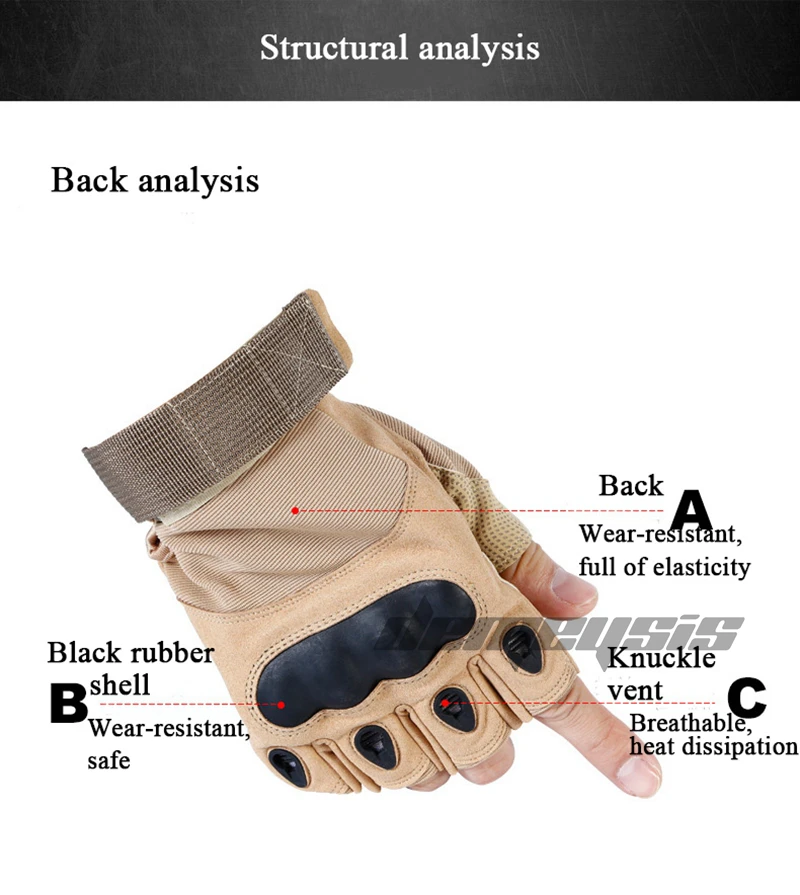 Военные перчатки спецназа, тактические перчатки с полупальцами, армейские противоскользящие уличные мужские перчатки без пальцев