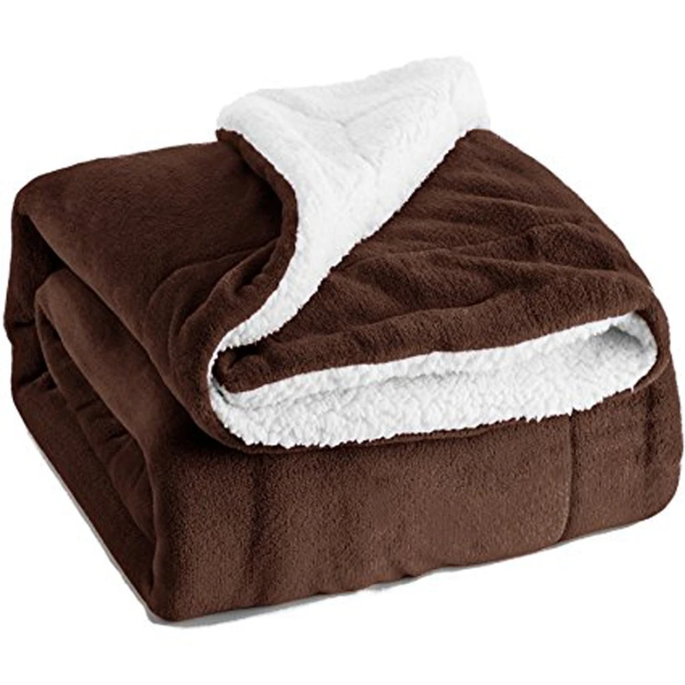 Winter Reversible Fur Sherpa Throw Blankets For Couch Soft And Warm Cream And Chocolate Brown Solid 130 150 200cm Throw Blanket Sherpa Throw Blanket Sherpa Throwthrow Blanket Aliexpress