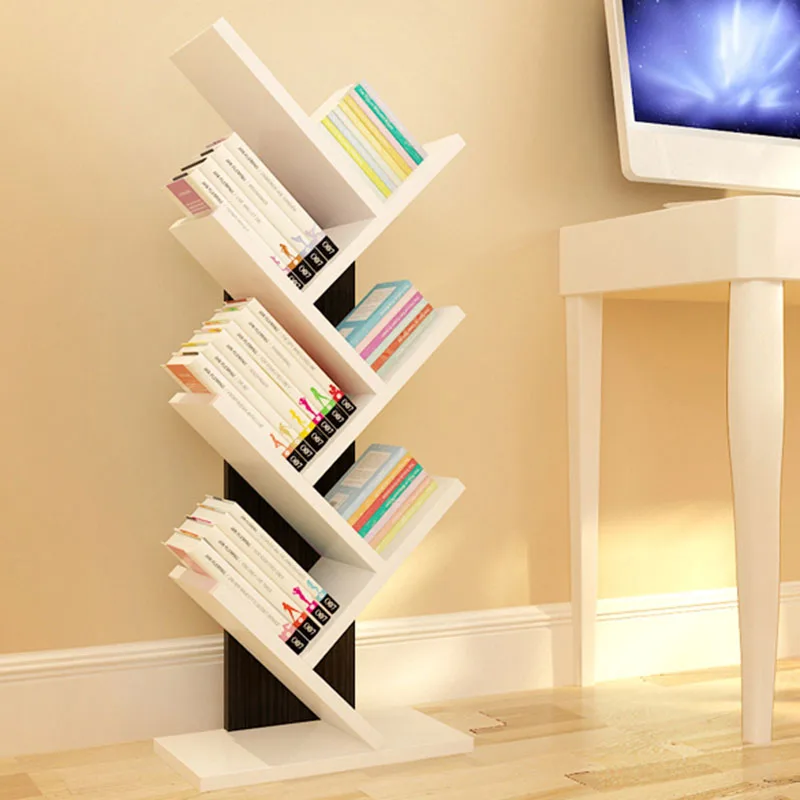 Stand Rack Storage Holders Wood Bookcase Books Storage Rack Display