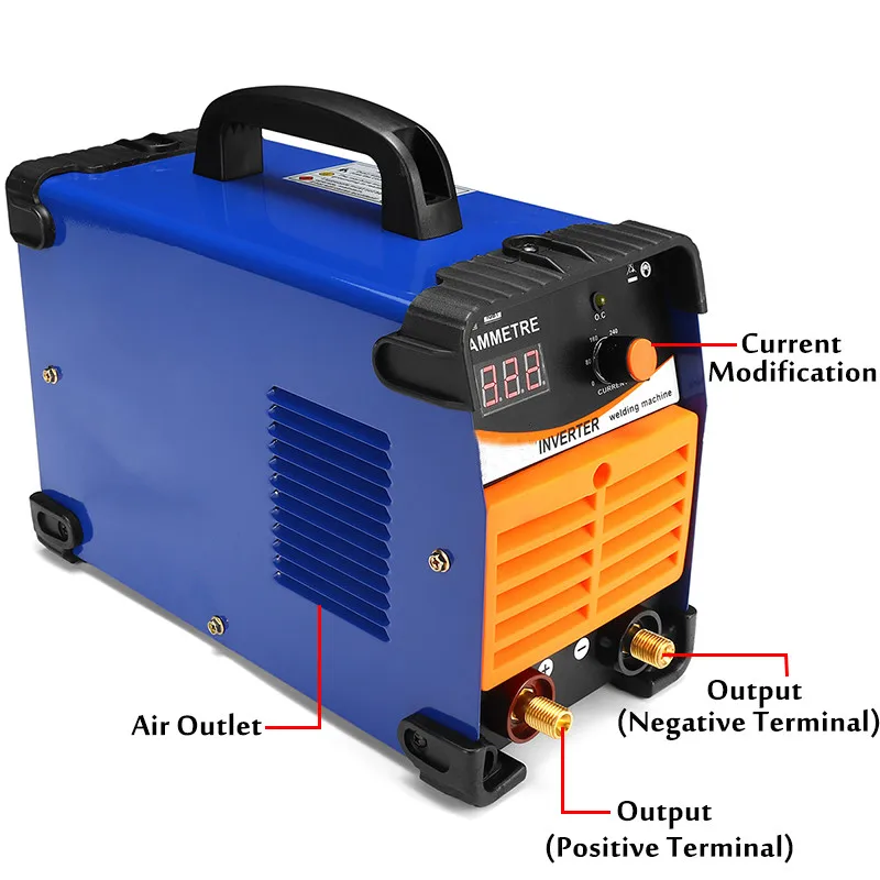 Эффективный сварочный аппарат дуга инвертора постоянного тока 220 V 10-400A IGBT MMA для домашнего начинающих легкий