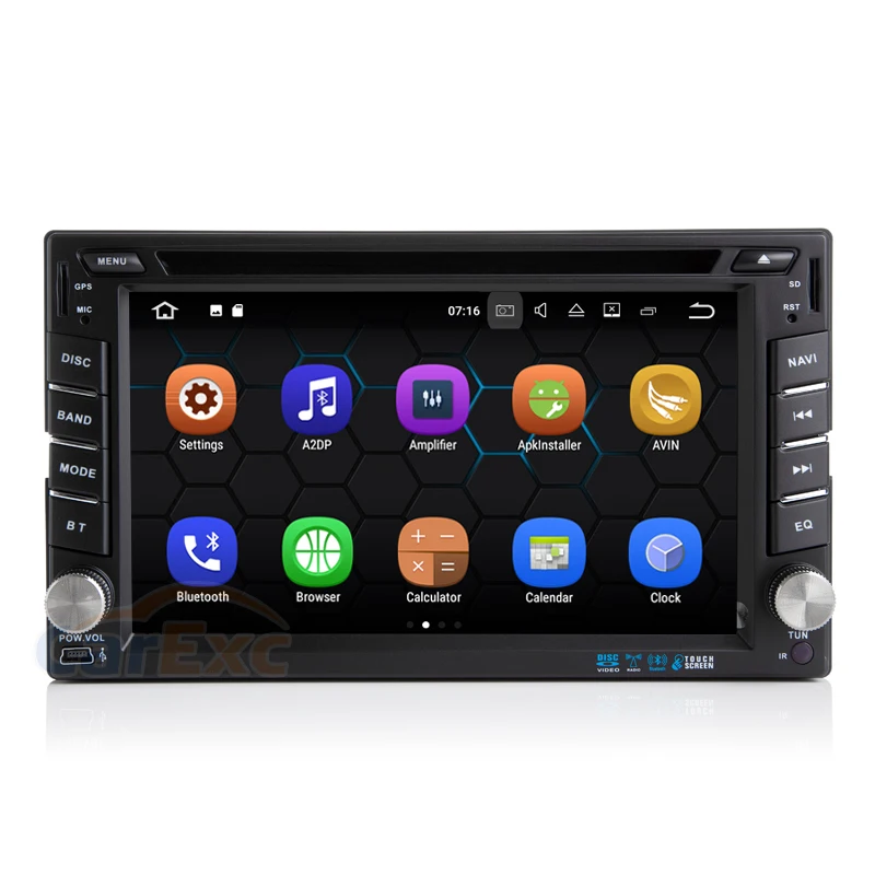 2G ram Android 9,0 OS In-Car мультимедийная система для 2 DIN универсальное радио с DVD gps навигационное головное устройство