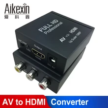 Композитный преобразователь Aikexin AV HDMI 3RCA CVBS в адаптер AV2HDMI
