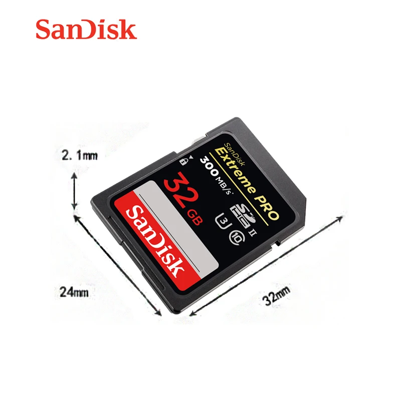 Sandisk 128 ГБ Экстрим про SD память Cand 64 Гб Uhs-II флэш-карты 32 Гб U3 C10 300MBS карта для HD 4K высокоскоростная камера Дрон