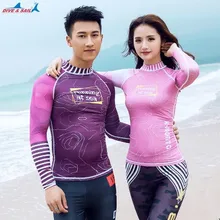 Женские рубашки для купания, для влюбленных, с длинными рукавами, купальный костюм, боди, купальник для серфинга, для дайвинга, летний,, открытый, солнцезащитный, пляжный, водолазный костюм